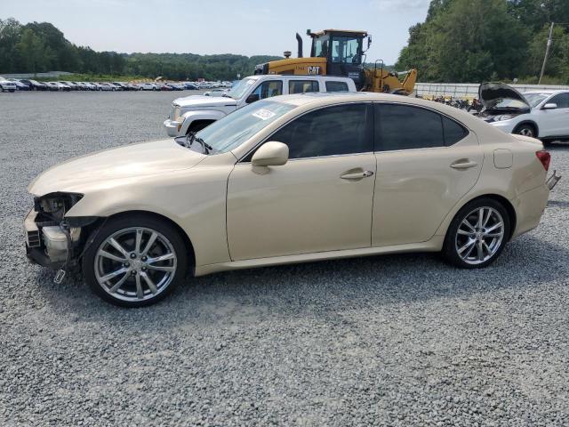 JTHBK262575043056 - 2007 LEXUS IS 250 CREAM photo 1