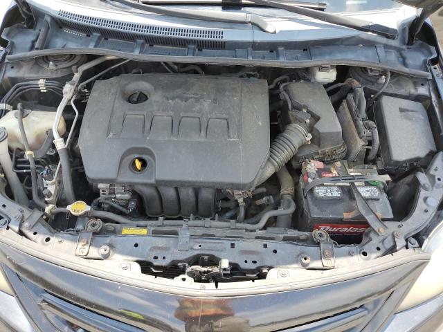 2T1BU4EE6BC671450 - 2011 TOYOTA COROLLA BASE BLACK photo 11
