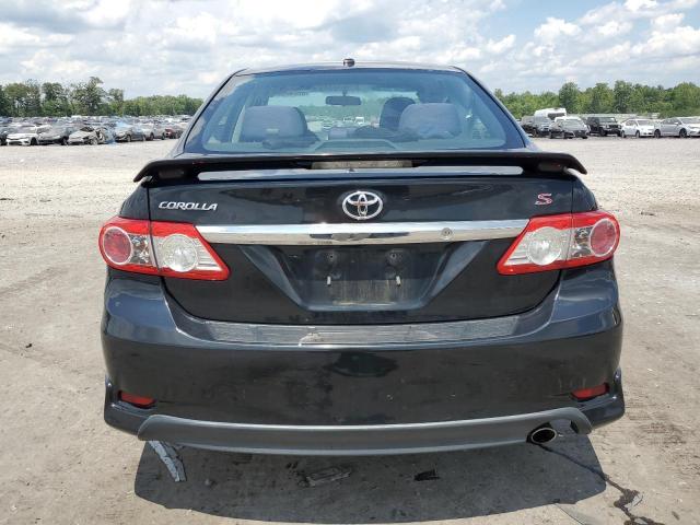 2T1BU4EE6BC671450 - 2011 TOYOTA COROLLA BASE BLACK photo 6