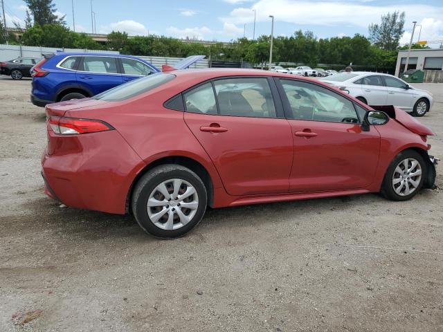 JTDEPRAE2LJ041468 - 2020 TOYOTA COROLLA LE RED photo 3