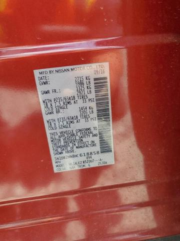 5N1DR2MN8HC618858 - 2017 NISSAN PATHFINDER S RED photo 13