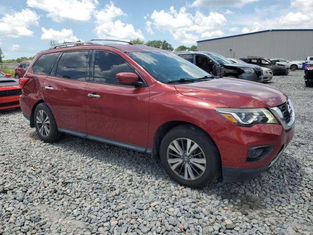 5N1DR2MN8HC618858 - 2017 NISSAN PATHFINDER S RED photo 4