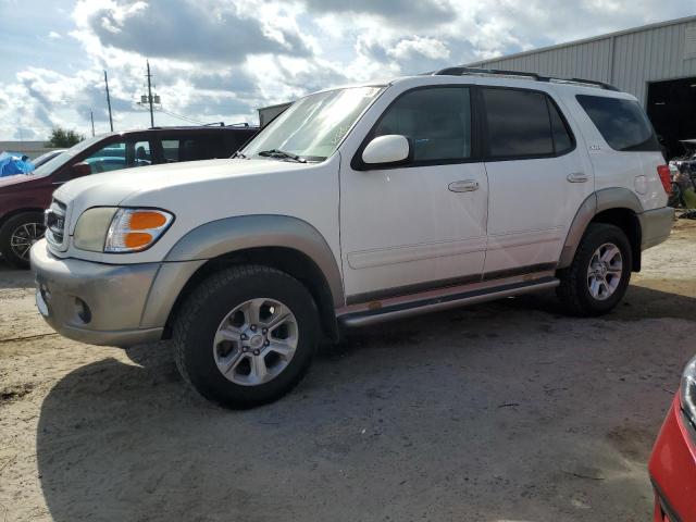 5TDZT34A41S043340 - 2001 TOYOTA SEQUOIA sr SR5 WHITE photo 1