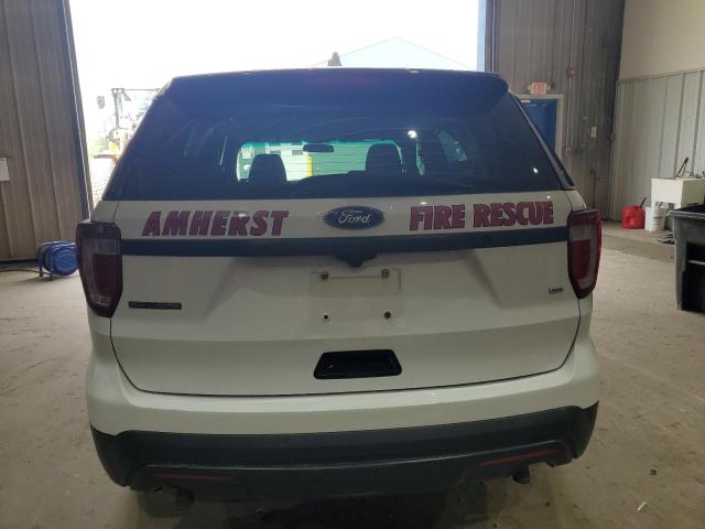 1FM5K8AR8HGA77175 - 2017 FORD EXPLORER POLICE INTERCEPTOR Blanco foto 6