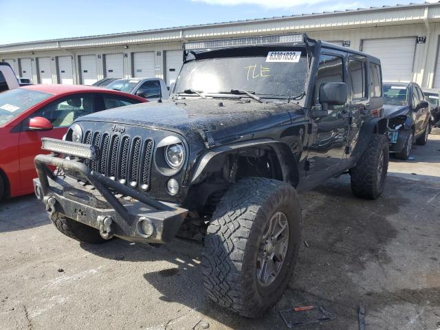 1C4BJWEG3FL530419 - 2015 JEEP WRANGLER U SAHARA BLACK photo 2