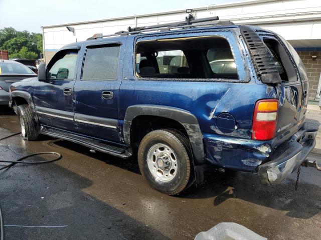 3GNGK26U62G347725 - 2002 CHEVROLET SUBURBAN K2500 BLUE photo 2