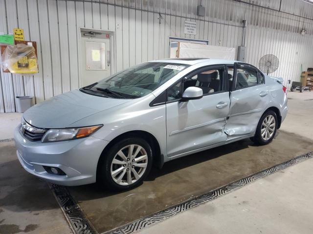2HGFB2F93CH500547 - 2012 HONDA CIVIC EXL BLUE photo 1