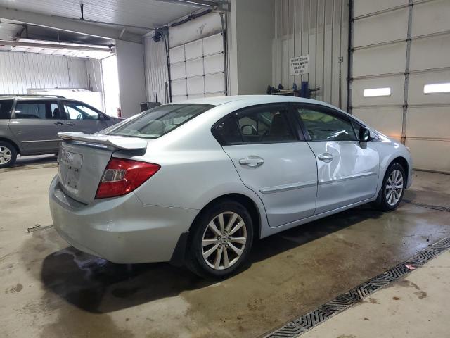 2HGFB2F93CH500547 - 2012 HONDA CIVIC EXL BLUE photo 3