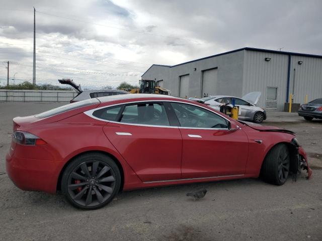 5YJSA1E46GF172486 - 2016 TESLA MODEL S წითელი ფოტო 3