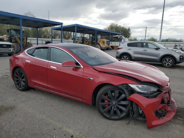 5YJSA1E46GF172486 - 2016 TESLA MODEL S წითელი ფოტო 4