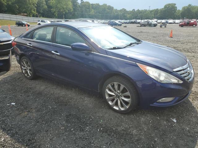 5NPEC4AC6BH036682 - 2011 HYUNDAI SONATA SE BLUE photo 4