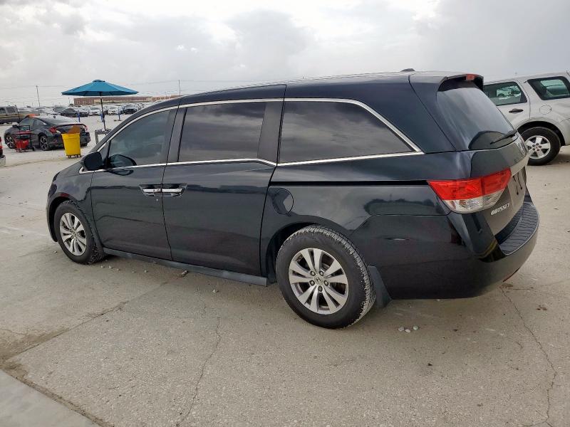 5FNRL5H60FB129631 - 2015 HONDA ODYSSEY EXL BLACK photo 2