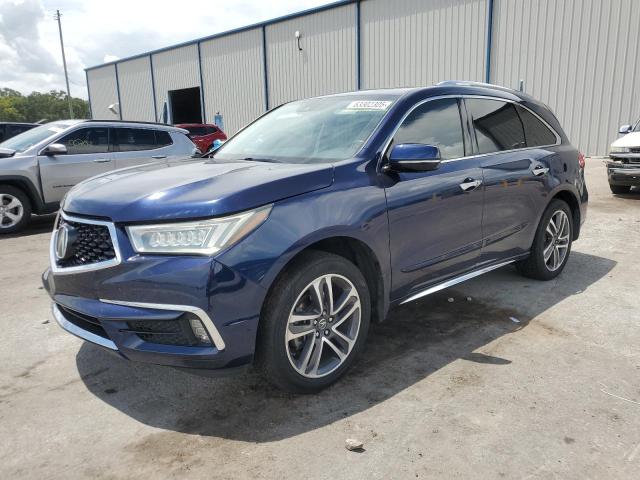 5FRYD7H70HB000495 - 2017 ACURA MDX SPORT HYBRID ADVANCE BLUE photo 1
