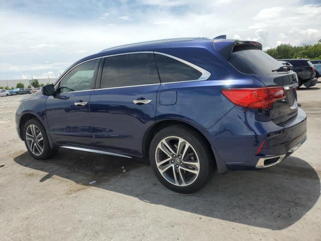 5FRYD7H70HB000495 - 2017 ACURA MDX SPORT HYBRID ADVANCE BLUE photo 2