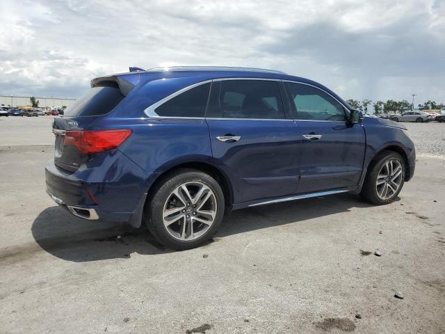 5FRYD7H70HB000495 - 2017 ACURA MDX SPORT HYBRID ADVANCE BLUE photo 3
