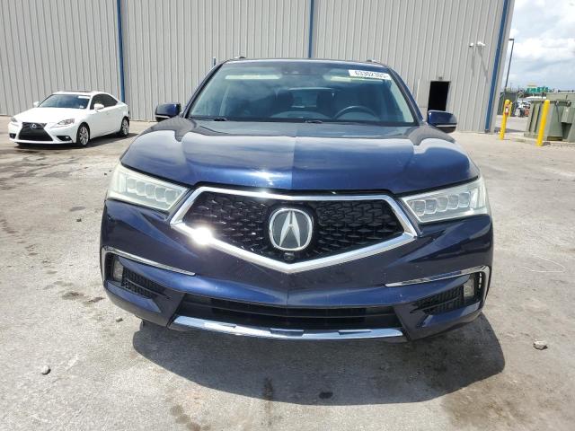 5FRYD7H70HB000495 - 2017 ACURA MDX SPORT HYBRID ADVANCE BLUE photo 5