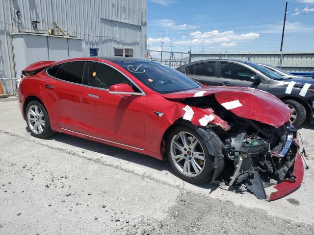 5YJSA1E43LF382585 - 2020 TESLA MODEL S წითელი ფოტო 4