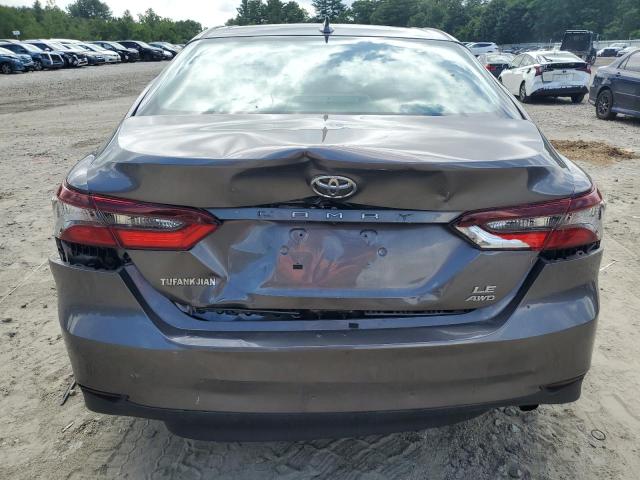 4T1C11BK4RU123090 - 2024 TOYOTA CAMRY LE GRAY photo 6
