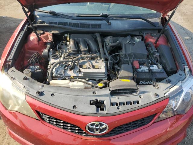 4T1BK1FKXCU513900 - 2012 TOYOTA CAMRY SE RED photo 11