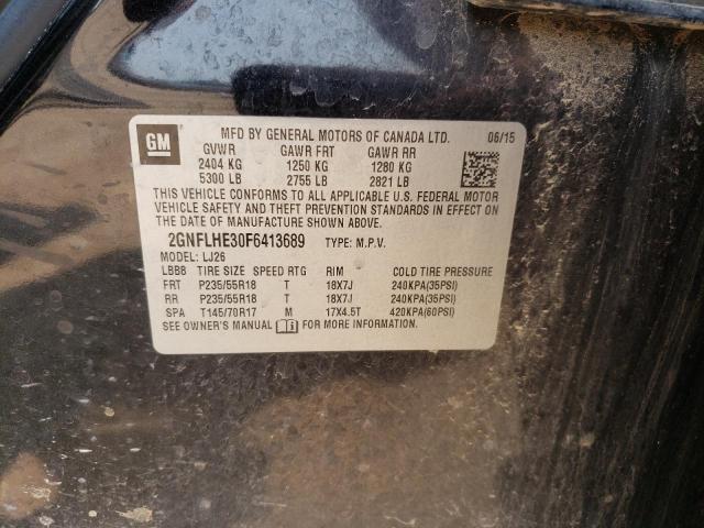 2GNFLHE30F6413689 - 2015 CHEVROLET EQUINOX LTZ BLACK photo 13