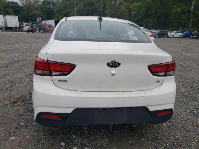 3KPA24AB1KE180234 - 2019 KIA RIO S WHITE photo 6