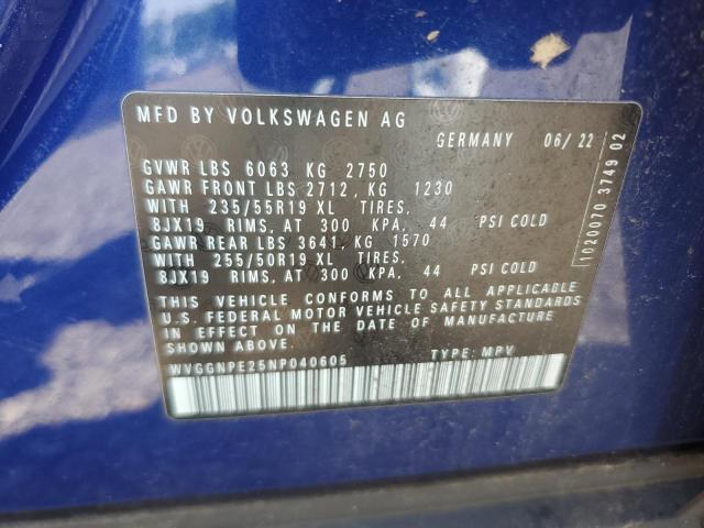 WVGGNPE25NP040605 - 2022 VOLKSWAGEN ID.4 PRO S Mavi foto 14