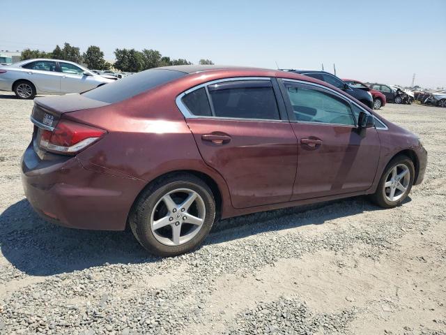 19XFB2F55DE257459 - 2013 HONDA CIVIC LX BURGUNDY photo 3