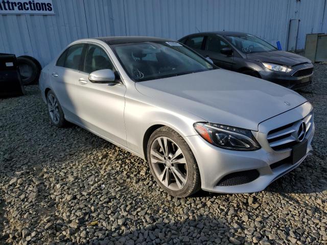 55SWF4KB1FU059680 - 2015 MERCEDES-BENZ C 300 4MATIC SILVER photo 1