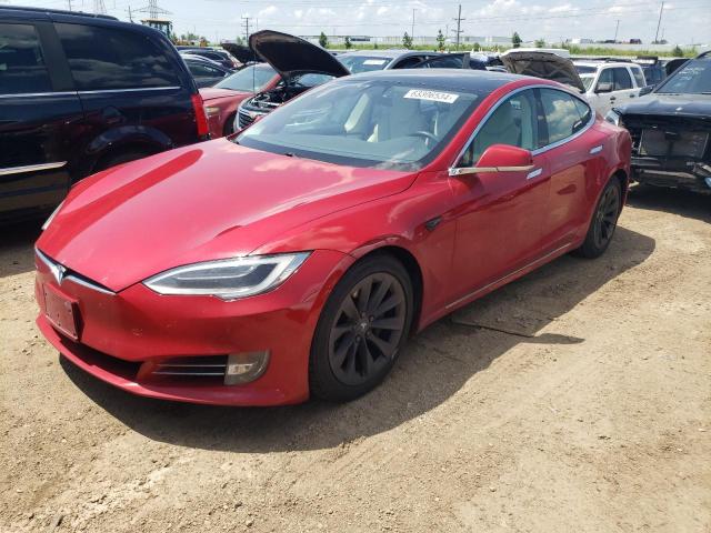 5YJSA1E23JF272535 - 2018 TESLA MODEL S წითელი ფოტო 1