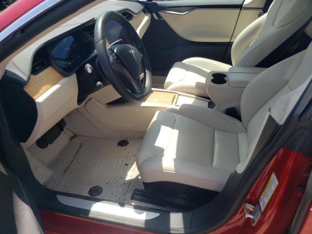 5YJSA1E23JF272535 - 2018 TESLA MODEL S წითელი ფოტო 7