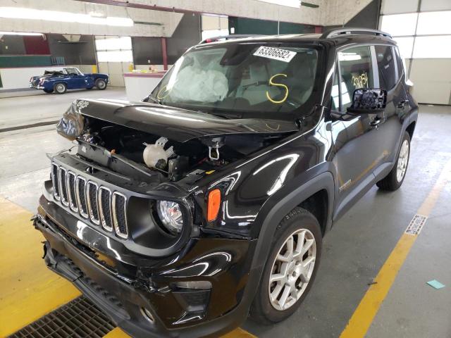 ZACNJCBB4MPM12969 - 2021 JEEP RENEGADE LATITUDE BLACK photo 2