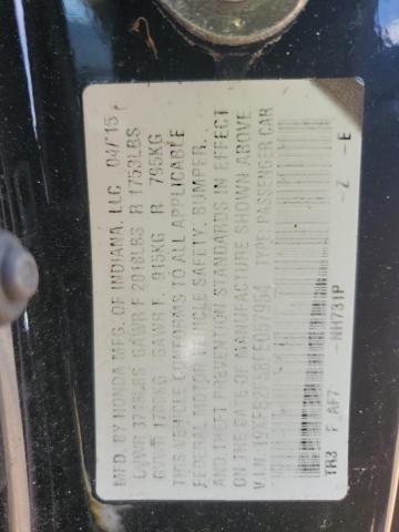 19XFB2F58FE057954 - 2015 HONDA CIVIC LX BLACK photo 12