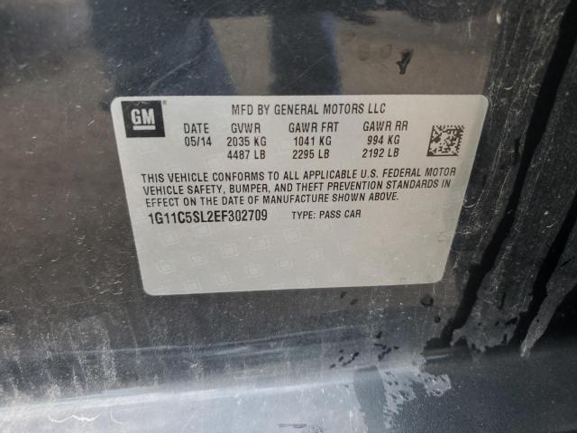 1G11C5SL2EF302709 - 2014 CHEVROLET MALIBU 1LT 石墨色 照片 13