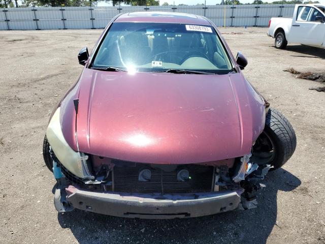 1HGCP26878A010548 - 2008 HONDA ACCORD EXL MAROON photo 5