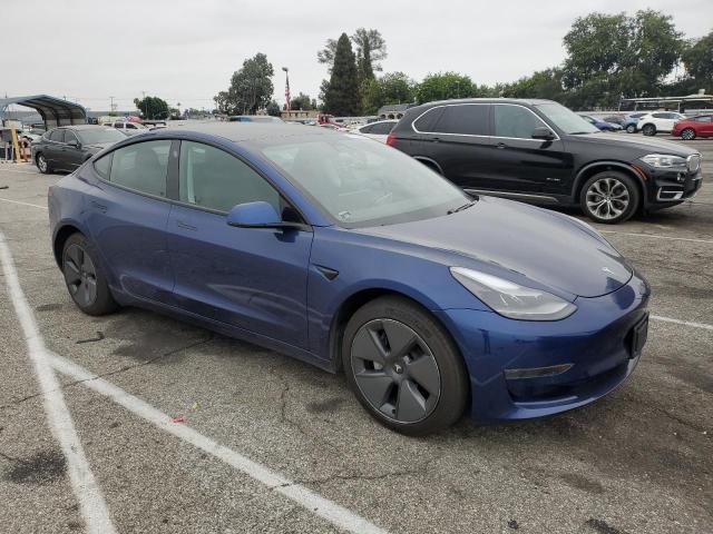 5YJ3E1EA7MF028973 - 2021 TESLA MODEL 3 蓝色 照片 4
