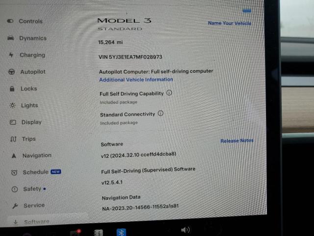 5YJ3E1EA7MF028973 - 2021 TESLA MODEL 3 蓝色 照片 9