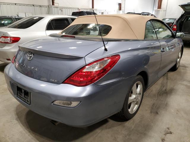 4T1FA38P48U139073 - 2008 TOYOTA CAMRY SOLA SE BLUE photo 4