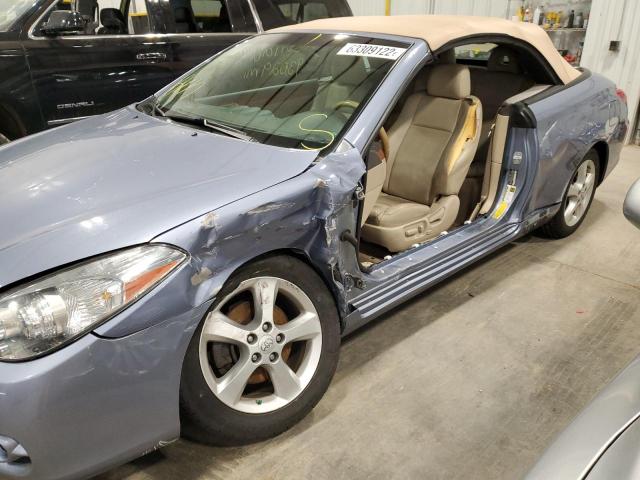 4T1FA38P48U139073 - 2008 TOYOTA CAMRY SOLA SE BLUE photo 9