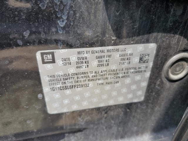 1G11C5SL6FF239132 - 2015 CHEVROLET MALIBU 1LT 黑色 照片 13