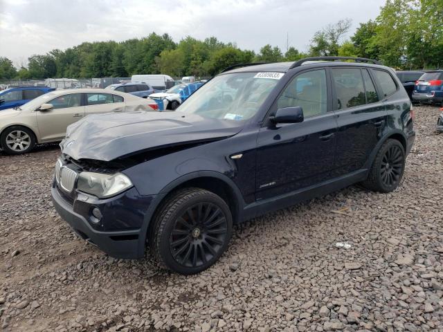 WBXPC93439WJ30067 - 2009 BMW X3 XDRIVE30I BLUE photo 1