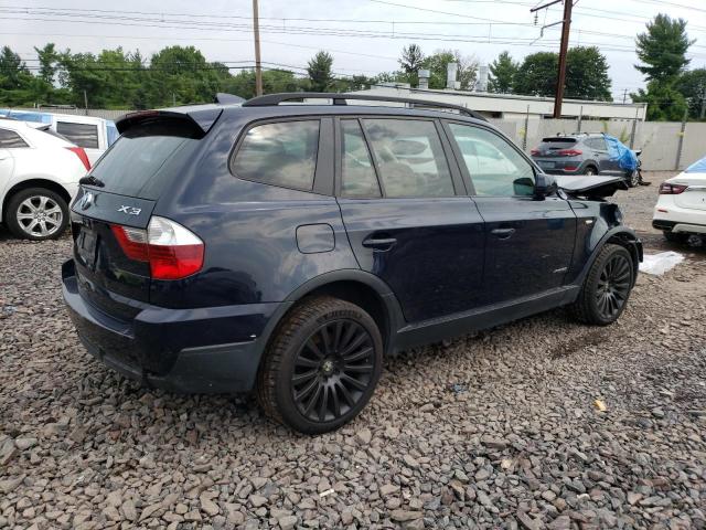 WBXPC93439WJ30067 - 2009 BMW X3 XDRIVE30I BLUE photo 3