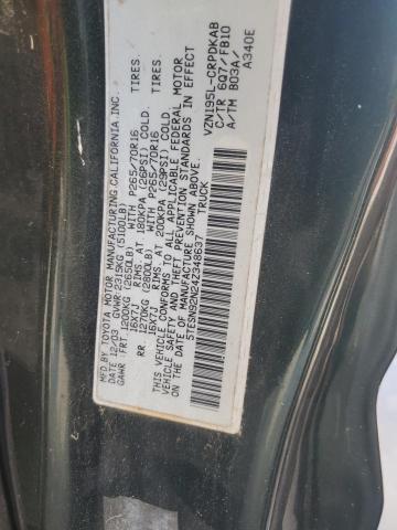 5TESN92N24Z348637 - 2003 TOYOTA TACOMA XTRACAB PRERUNNER მწვანე ფოტო 12