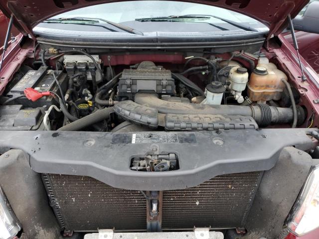 1FTPW14565FA56764 - 2005 FORD F150 SUPERCREW MAROON photo 11