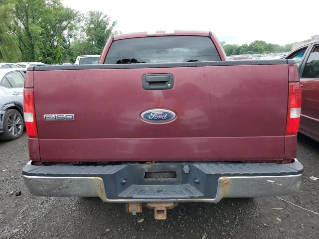 1FTPW14565FA56764 - 2005 FORD F150 SUPERCREW MAROON photo 6