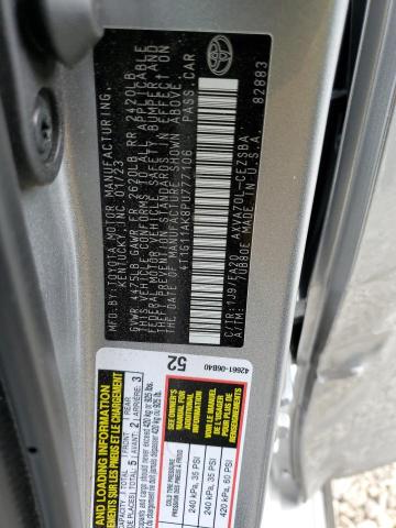 4T1G11AK8PU777106 - 2023 TOYOTA CAMRY SE NIGHT SHADE SILVER photo 12