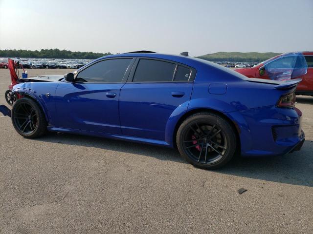 2C3CDXL92MH500400 - 2021 DODGE CHARGER SRT HELLCAT BLUE photo 2