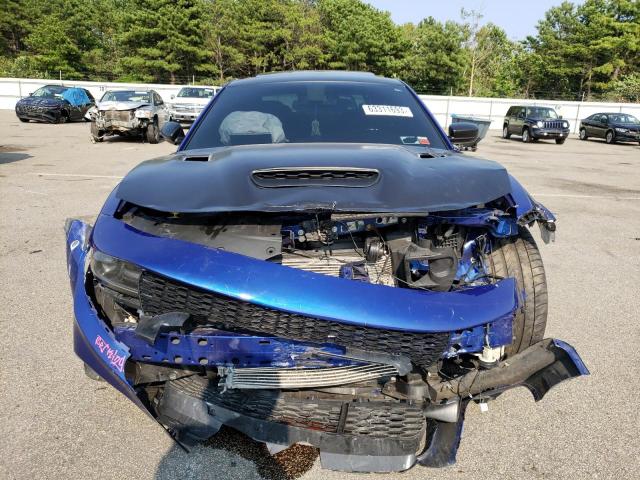 2C3CDXL92MH500400 - 2021 DODGE CHARGER SRT HELLCAT BLUE photo 5