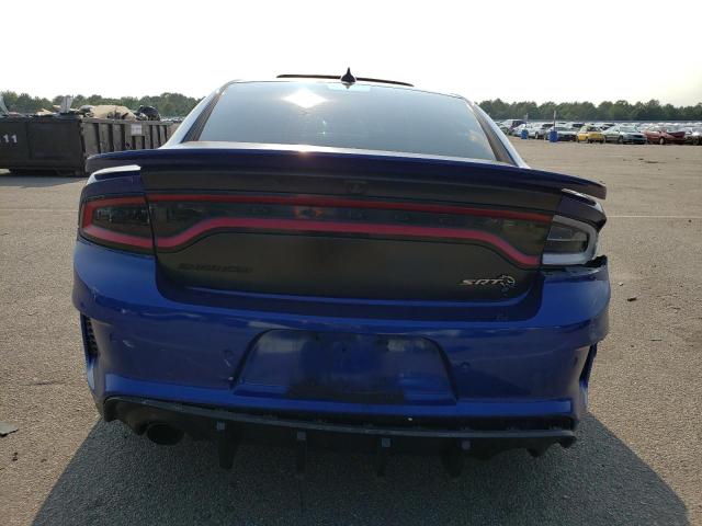 2C3CDXL92MH500400 - 2021 DODGE CHARGER SRT HELLCAT BLUE photo 6