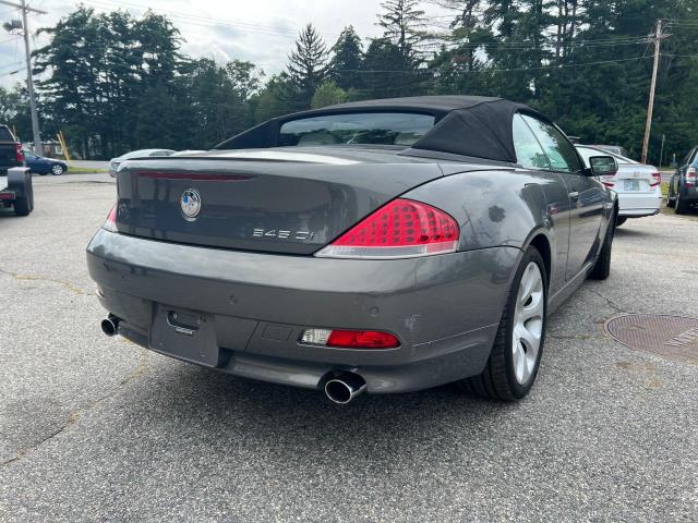 WBAEK73495B327867 - 2005 BMW 645 CI AUTOMATIC GRAY photo 4