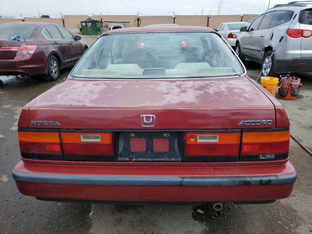 1HGCA6184KA009879 - 1989 HONDA ACCORD LXI RED photo 6